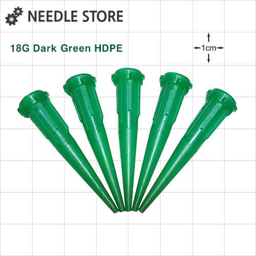 루어 락 스트레이트 디스 펜싱 팁 Dark Green Violet 18G [HDPE] 10개-1타