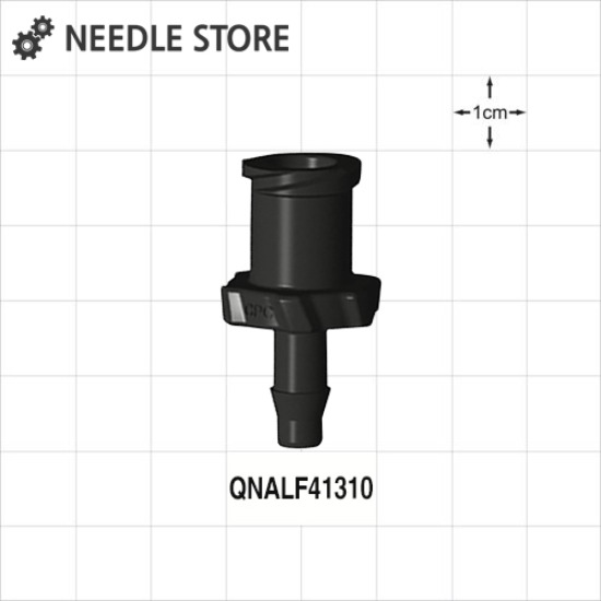 [QNALF41310] 실린저 루어락 튜빙 커넥터 (Nylon) 내경 3.2mm적합