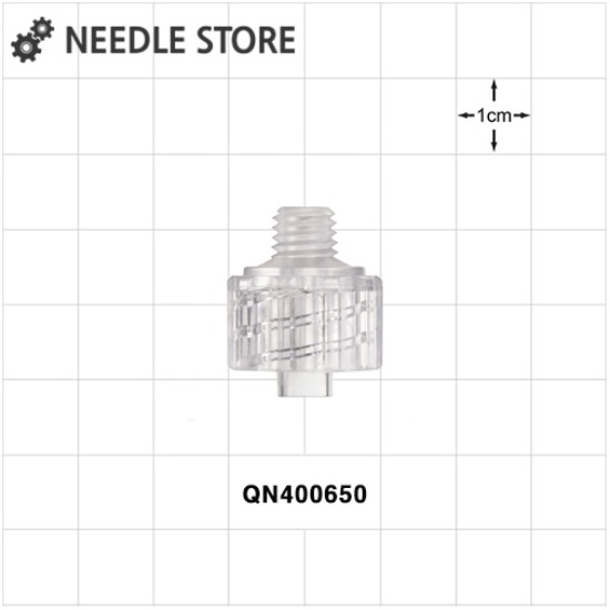 [QN400650]Male Luer Lock 커넥터, 투명 10-32 UNF 스레드